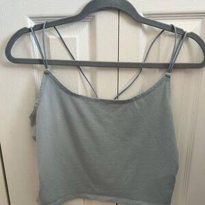 Abercrombie & Fitch Double-Spaghetti Strap Cropped Camisole
